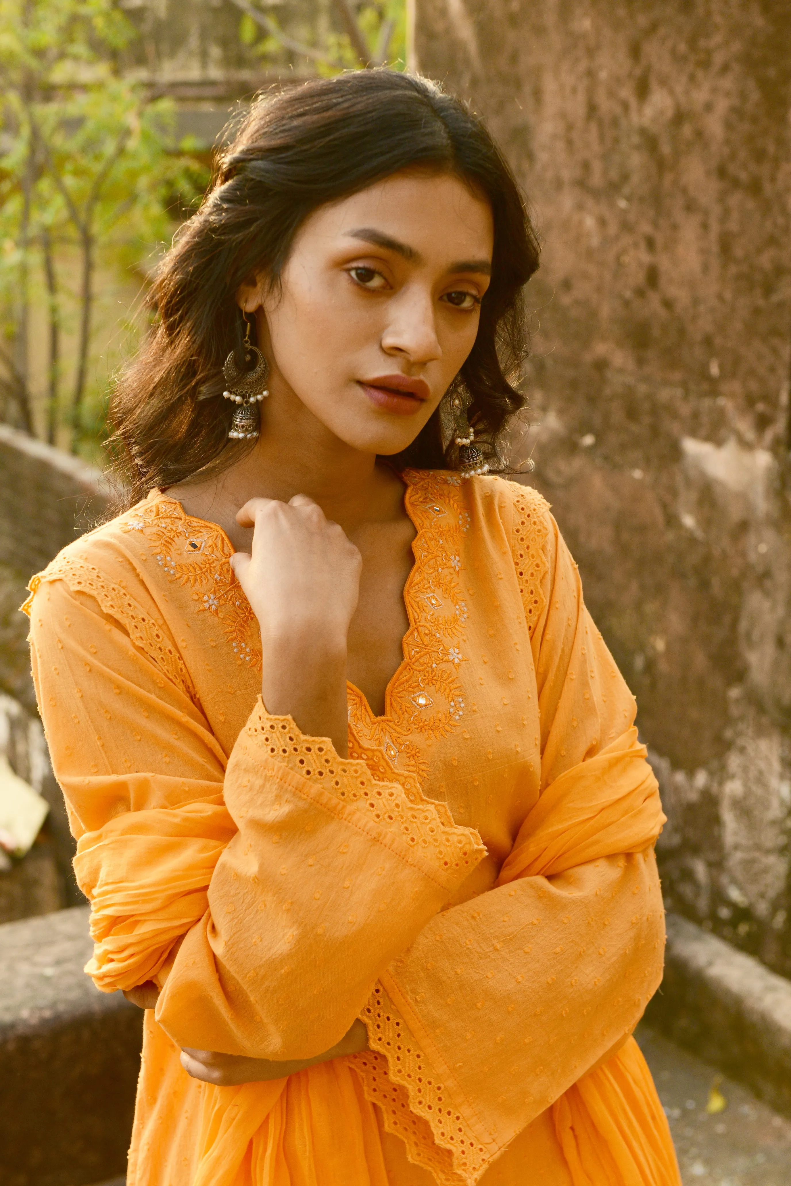 Aaravi Orange Suit Set