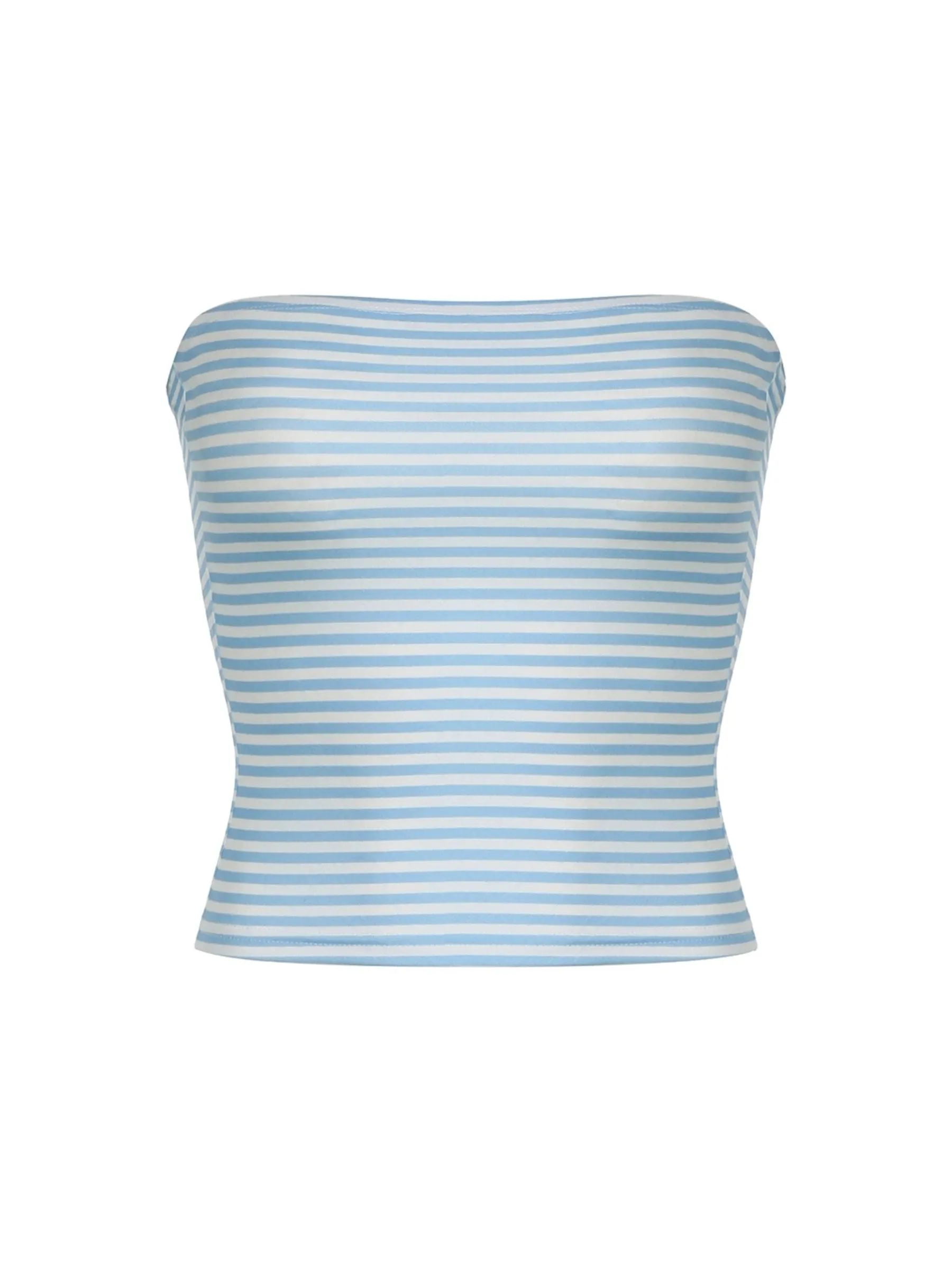 Arina Striped Knitted Tube Top