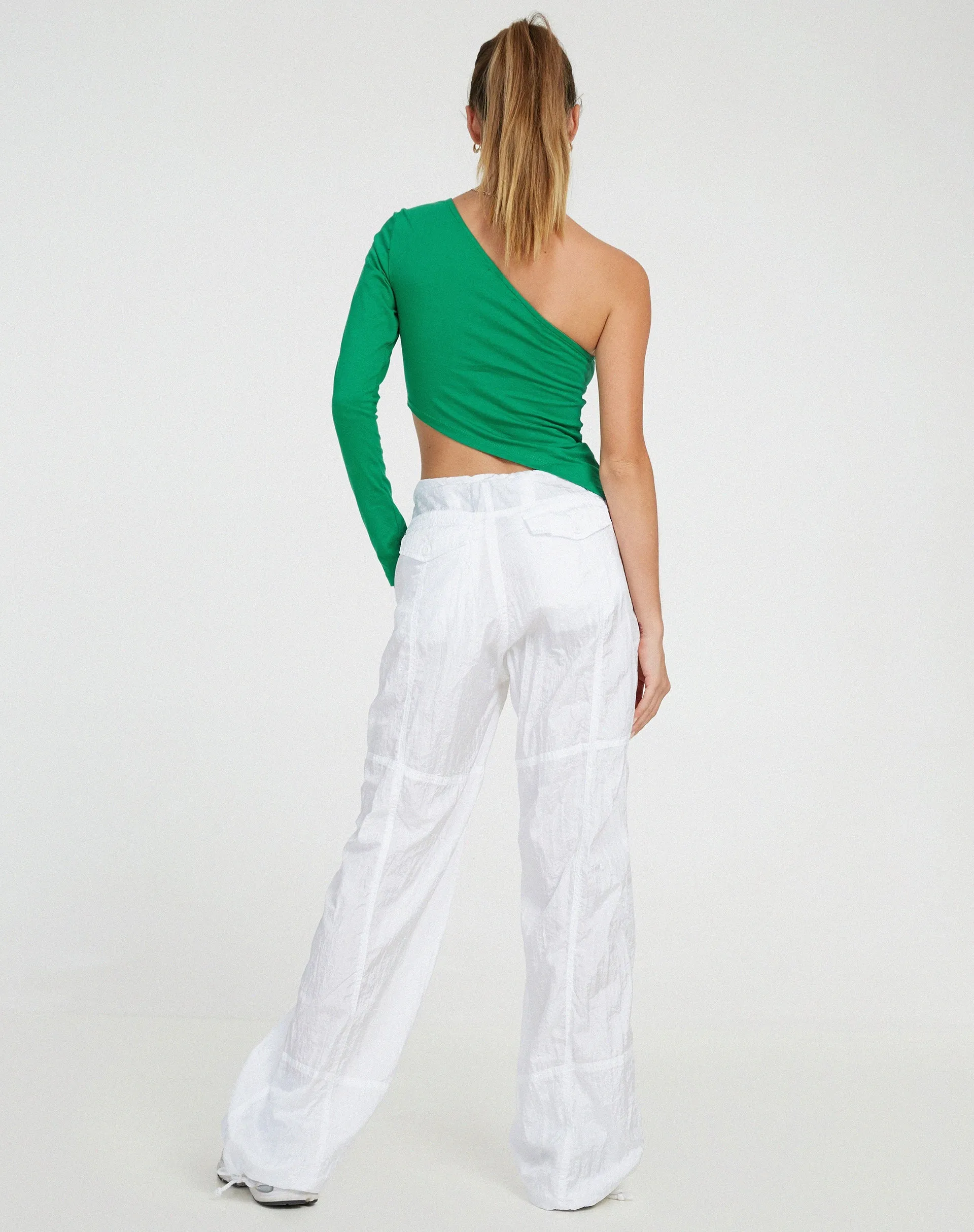 Baylee Crop Top in Bush Green