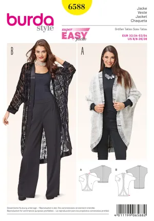 BD6588 Burda Style Pattern 6588 Jacket