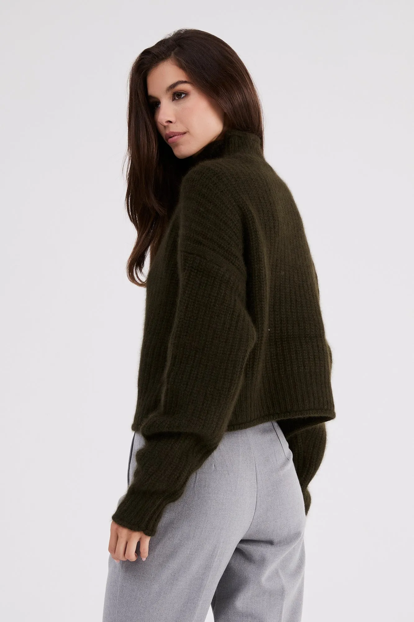   Beryll Carole Cashmere Sweater | Kelp Green