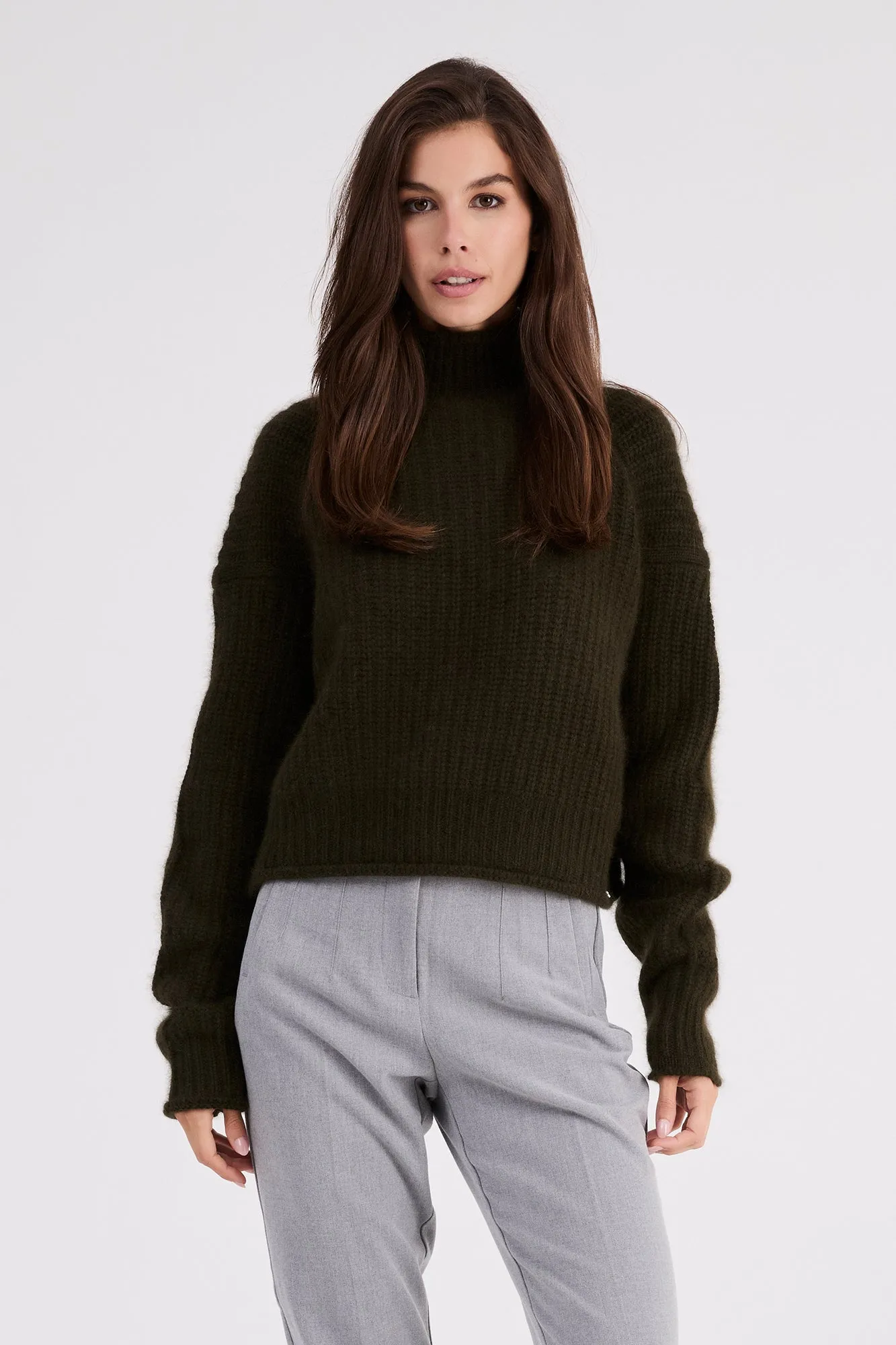   Beryll Carole Cashmere Sweater | Kelp Green