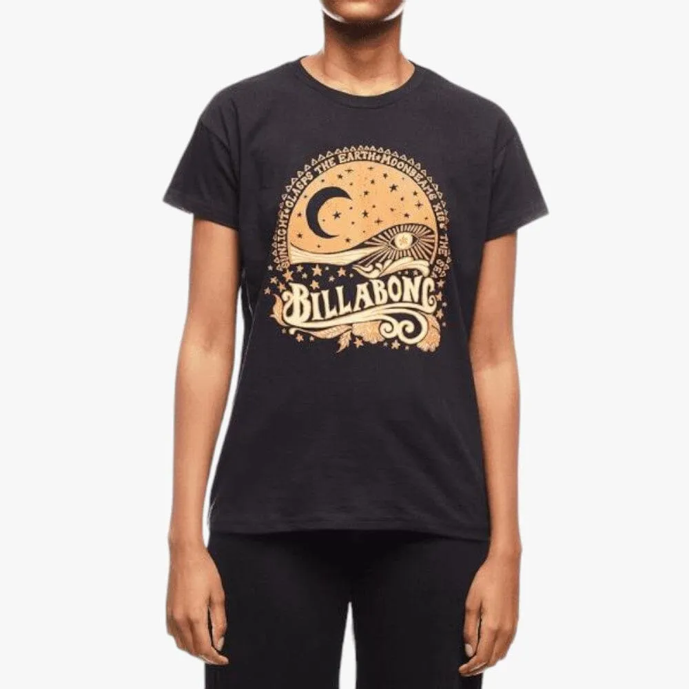 Billabong Womens Mystic Land Short Sleeve Tee Black