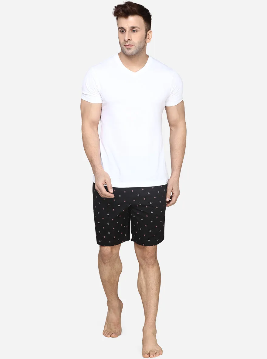 Black Solid Regular Fit Boxer Shorts  | JadeBlue