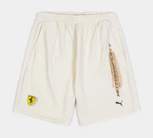 Desert Sun Scuderia Ferrari Race Las Vegas Mens Shorts (Beige)