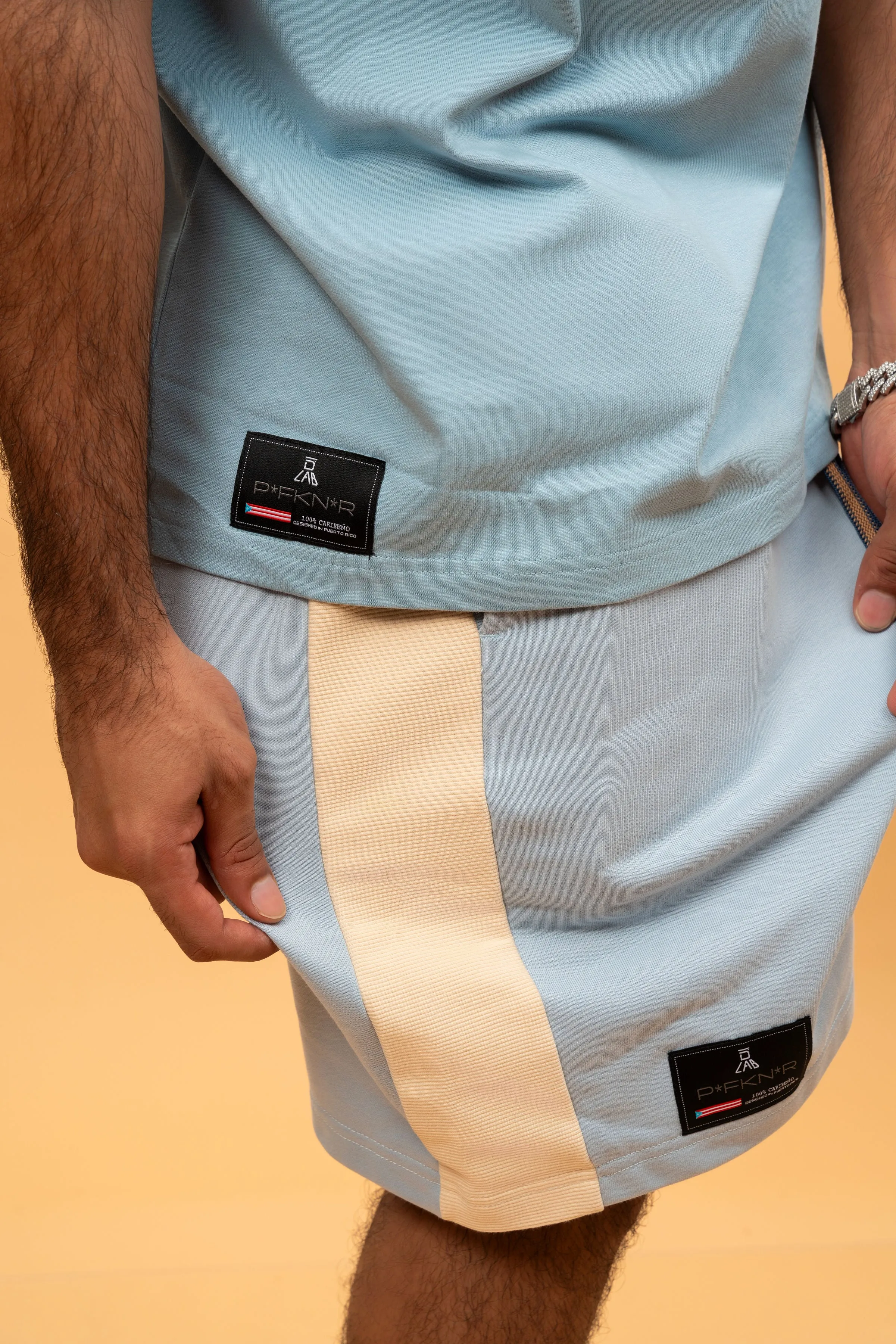 Certainly! Heres an optimized title with modifiers for the e-commerce product:

Stylish DLAB Oversized Shorts - Baby Blue, Cream & Brown | Comfortable & Trendy Casual Wear

This title uses adjectives like Stylish, Comfortable, and Trendy to attract potential buyers, while also including all the color options.