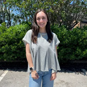 Everyday Basic Top- Heather Gray