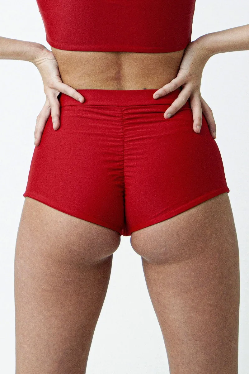 FANNA Basic Shorts - Red