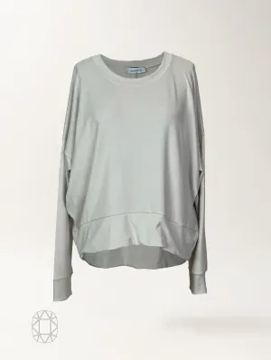 Gabby Sweatshirt - Antique White Soft Ponte