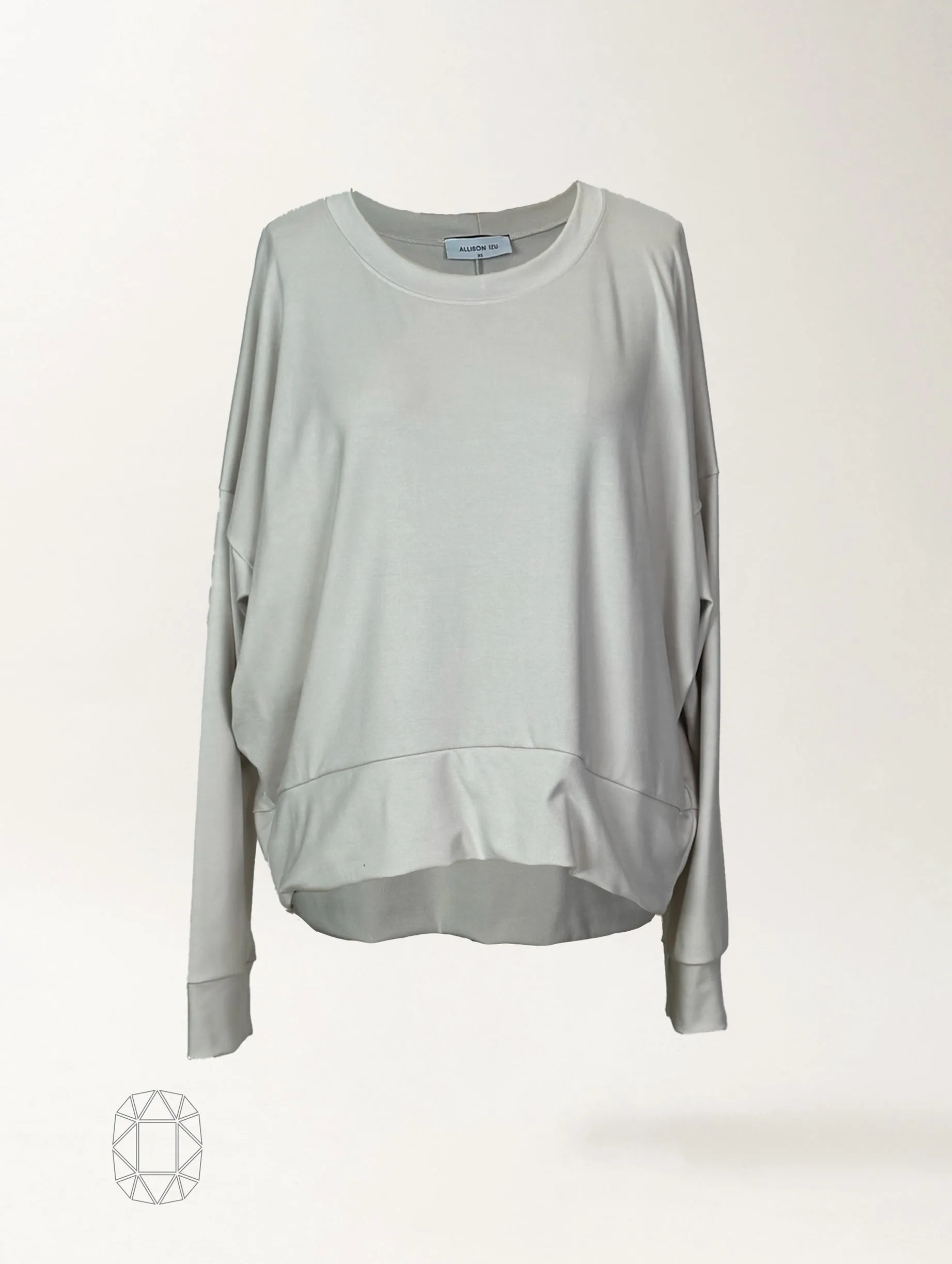 Gabby Sweatshirt - Antique White Soft Ponte