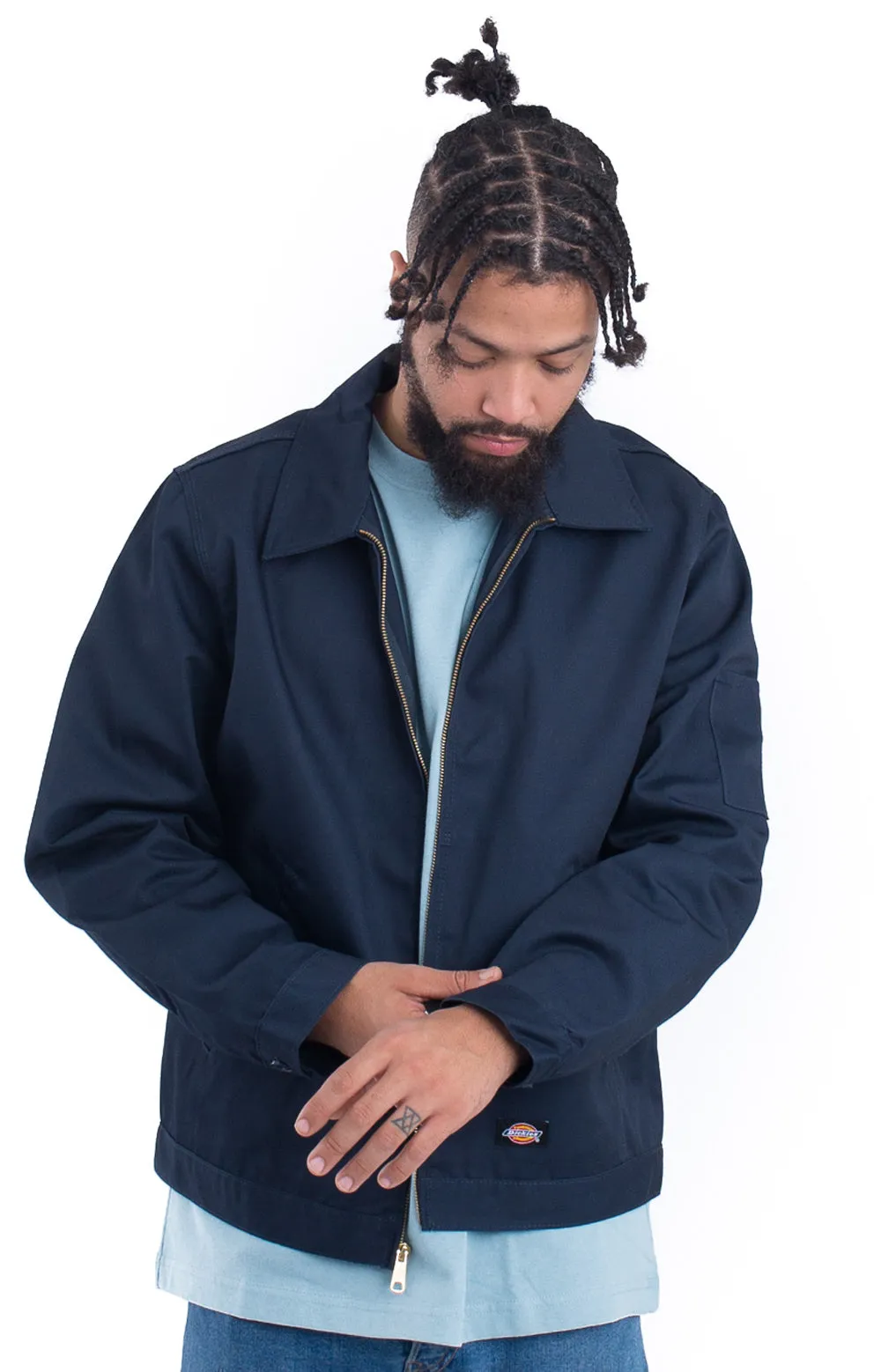 (JT75DN) Unlined Eisenhower Jacket - Dark Navy