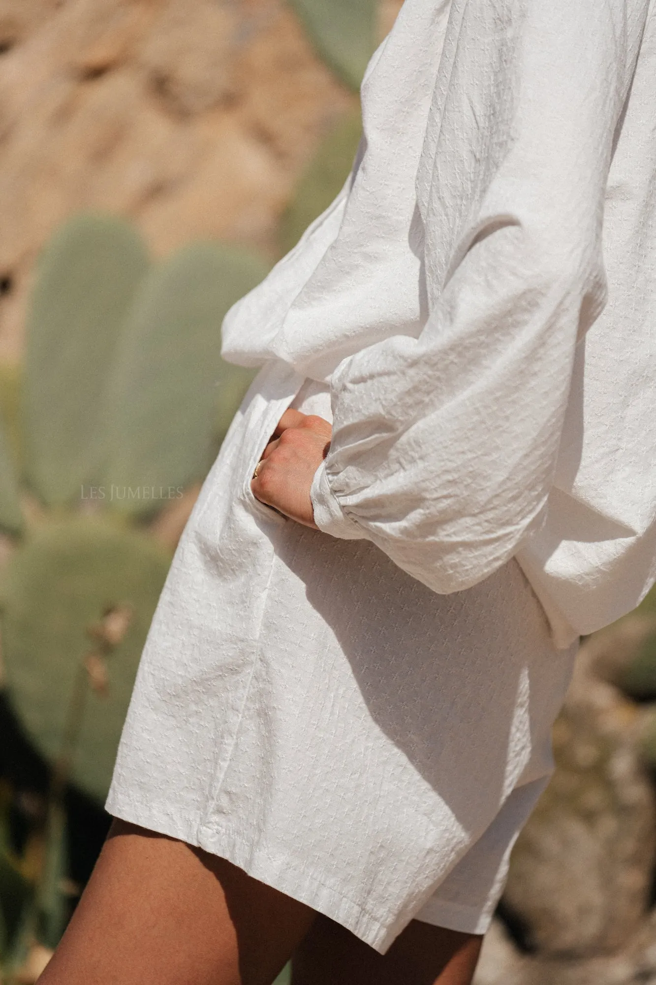 Juliette cotton shorts white