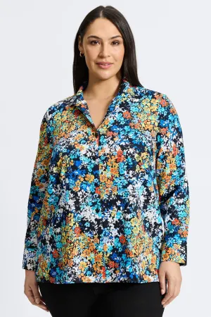 Katie Plus No Iron Floral Clusters Shirt