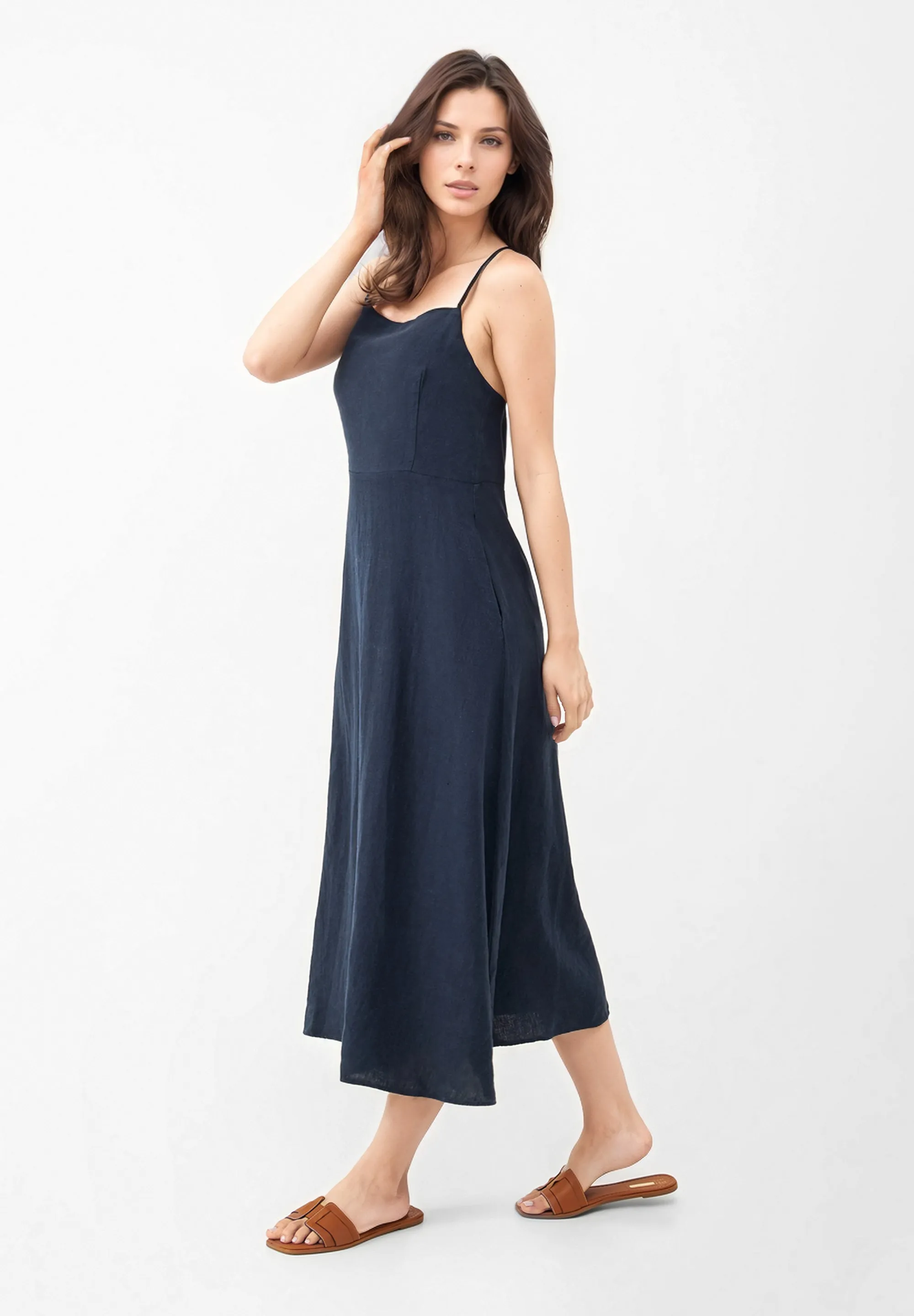 LAST ONE in L - Giana Dress - Midnight Blue