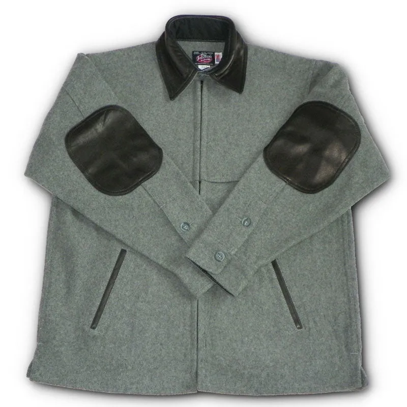 Leather Collar Jac Shirt