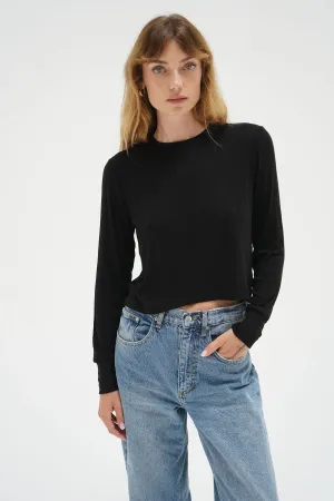 LNA Long Sleeve Ribbed Crew Tee