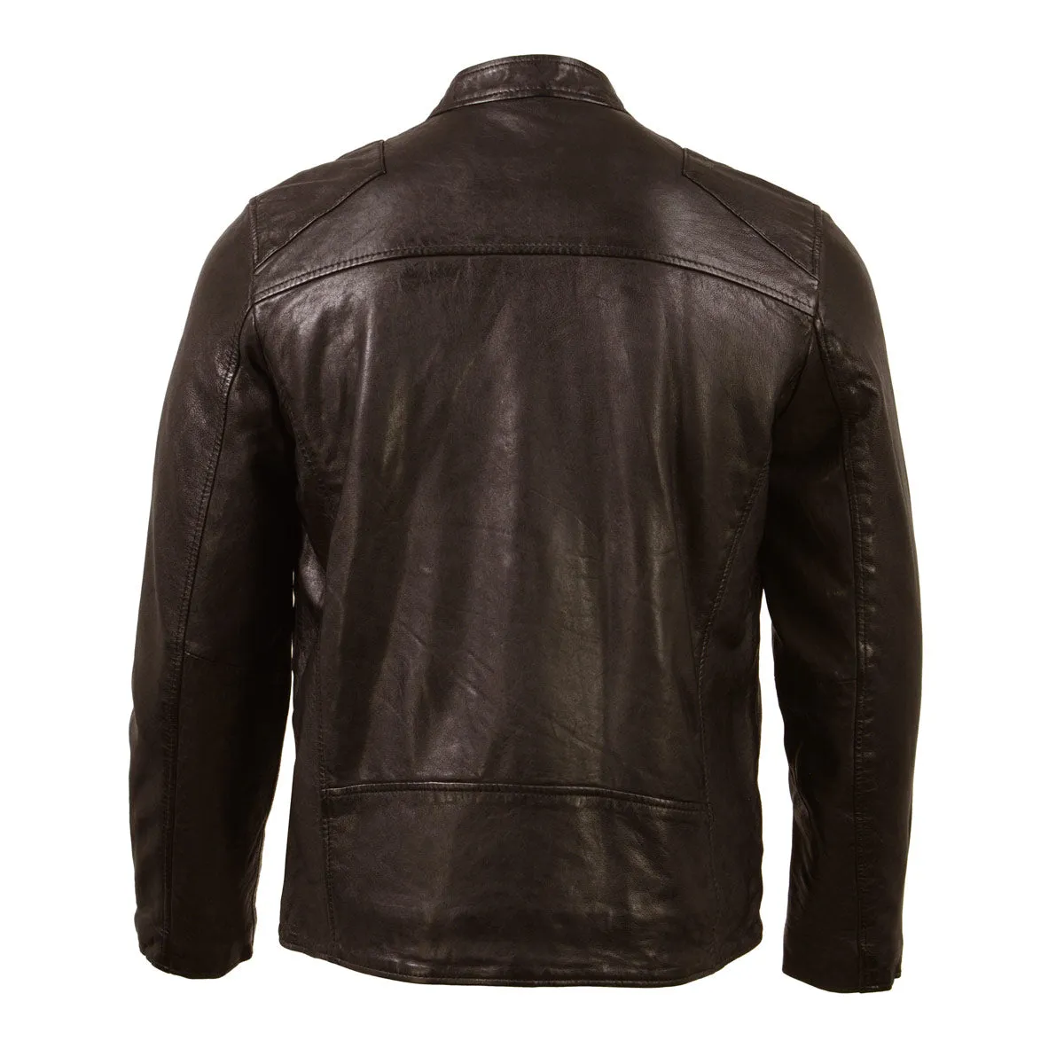 Milwaukee Leather Vintage SFM1803 Men's Brown Leather Moto Style