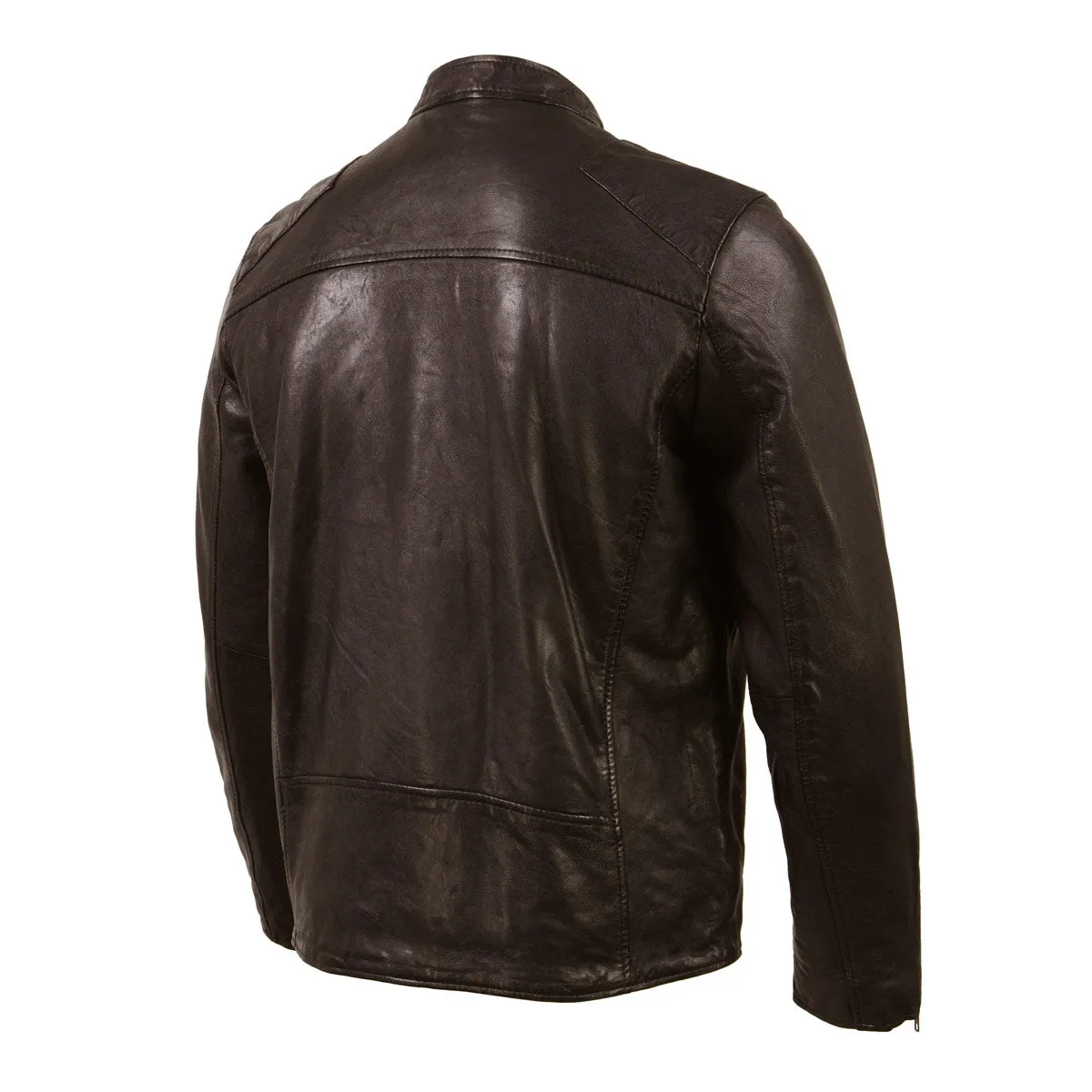 Milwaukee Leather Vintage SFM1803 Men's Brown Leather Moto Style