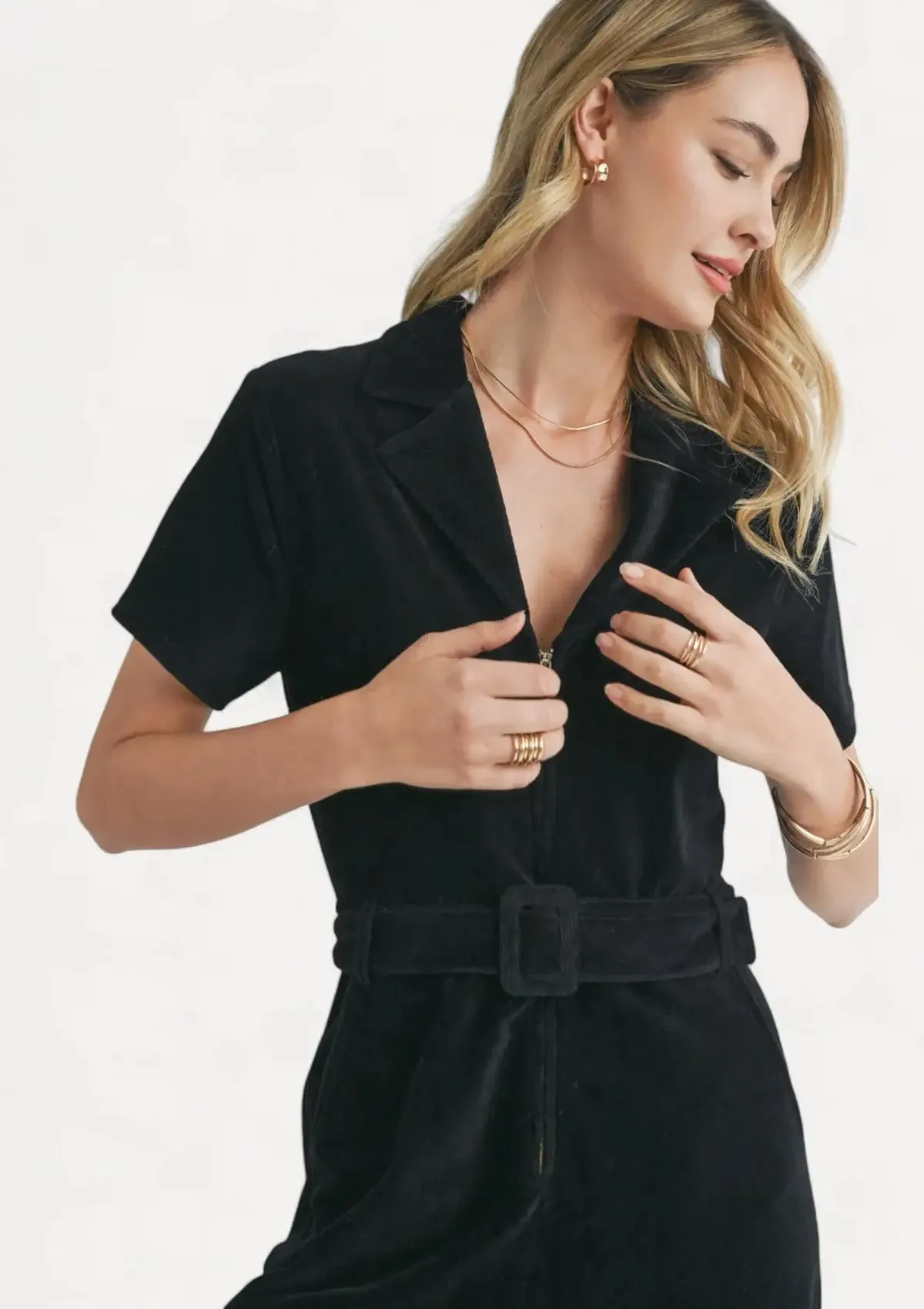 Morrison Corduroy Jumpsuit - Black