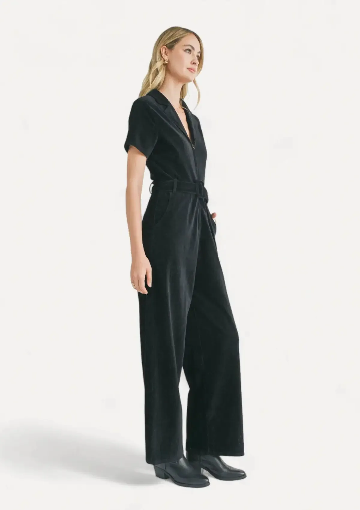 Morrison Corduroy Jumpsuit - Black