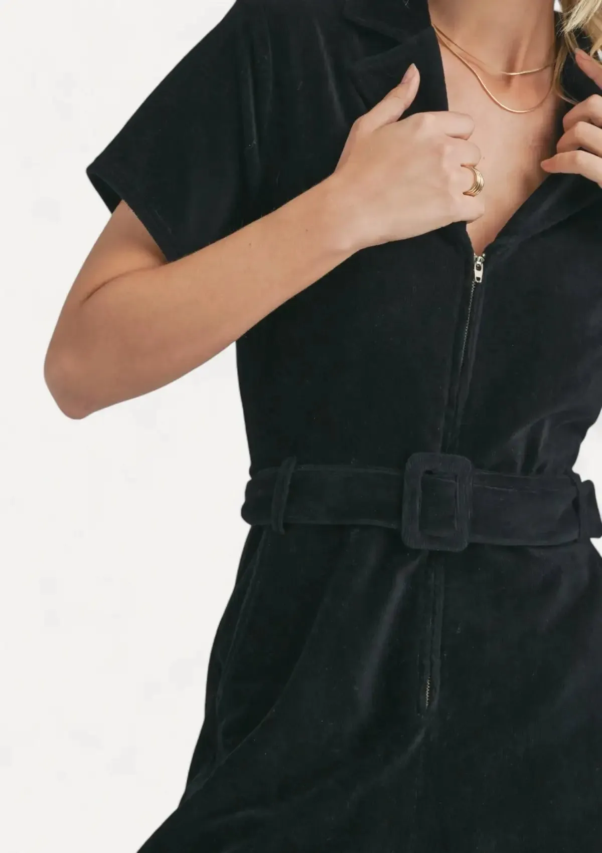 Morrison Corduroy Jumpsuit - Black