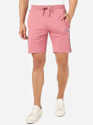 Onion Pink Solid Slim Fit Shorts | JadeBlue