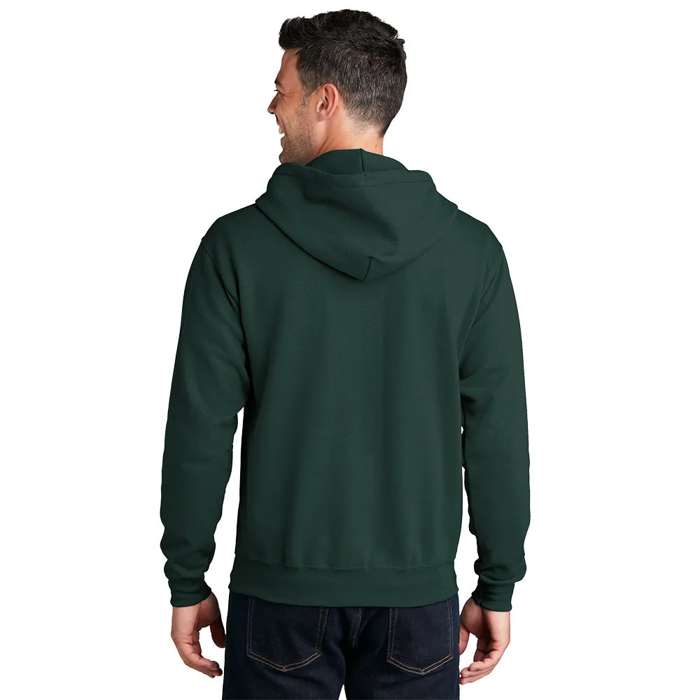 Port & Company® Core Fleece Full-Zip Hooded Sweatshirt - Dark Green