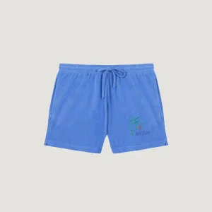 "Mini Club Vacances" Short Trousseau (Azur Blue Terry)