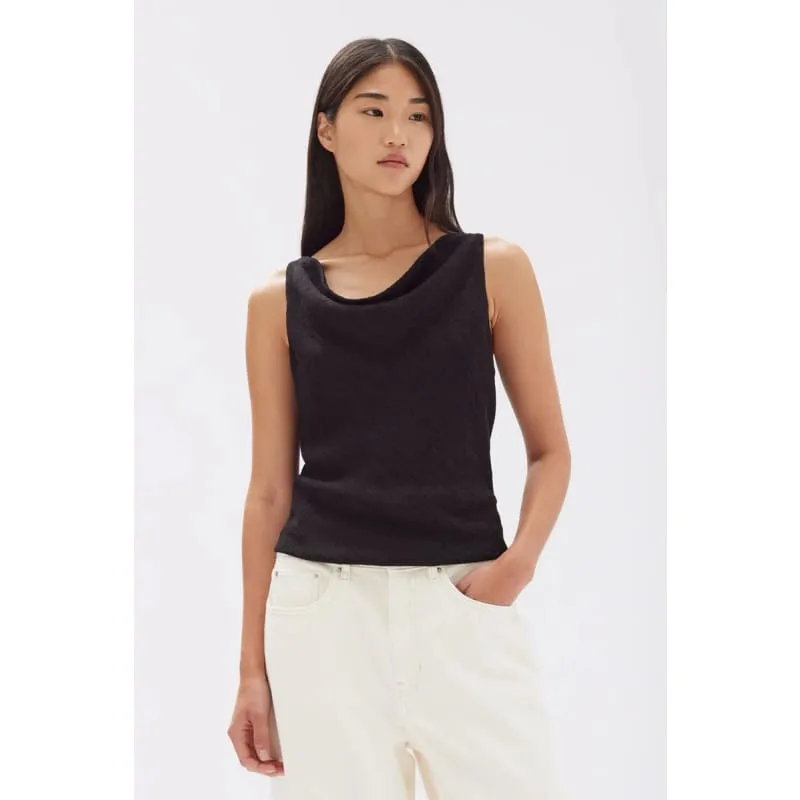 Reign Textured Top | Black