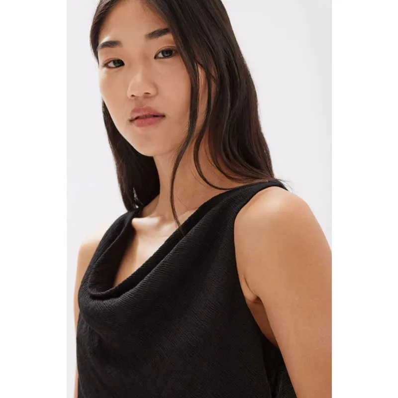 Reign Textured Top | Black