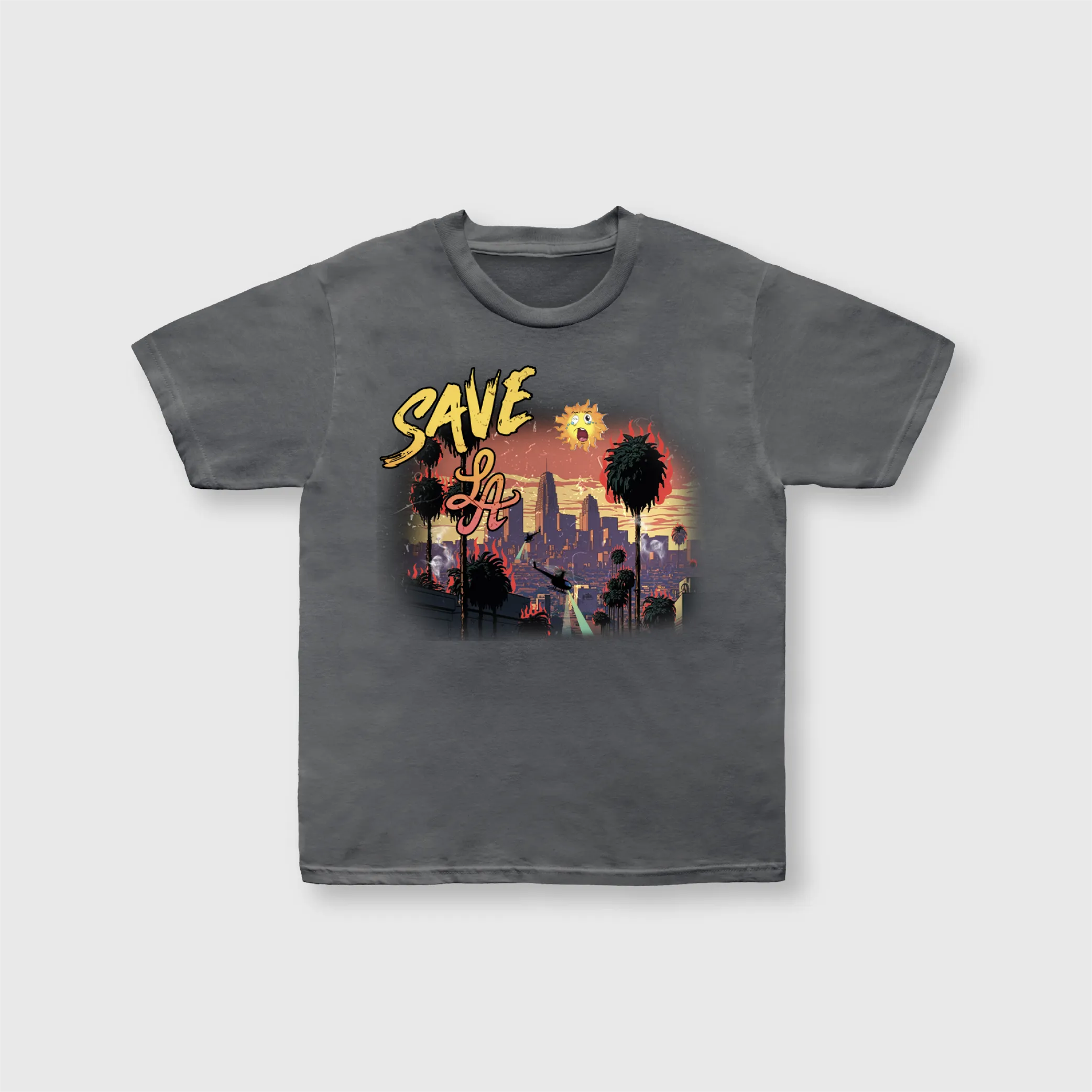 SAVE LA CITY TEE VINTAGE BLACK V2 (BLACK)