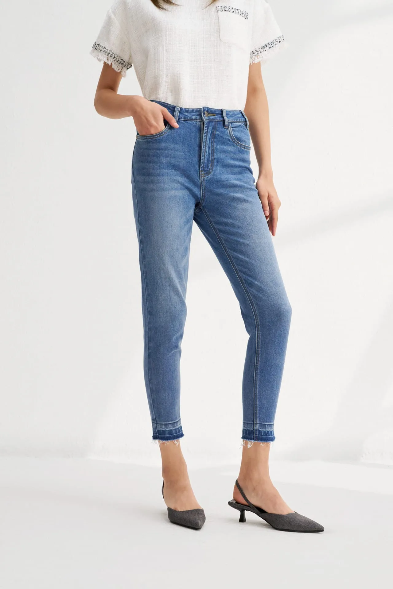 Stretch Denim Skinny Jeans