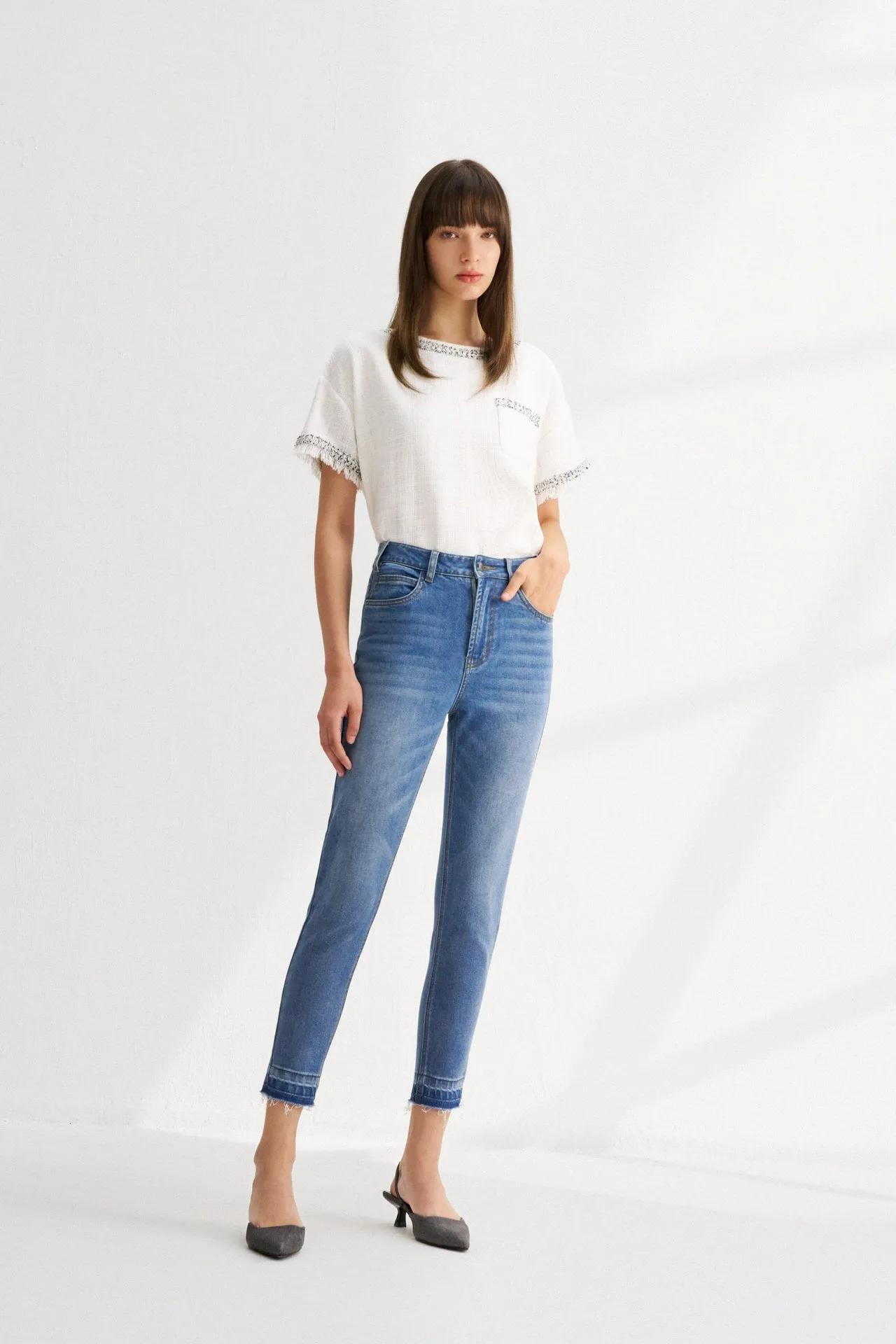 Stretch Denim Skinny Jeans