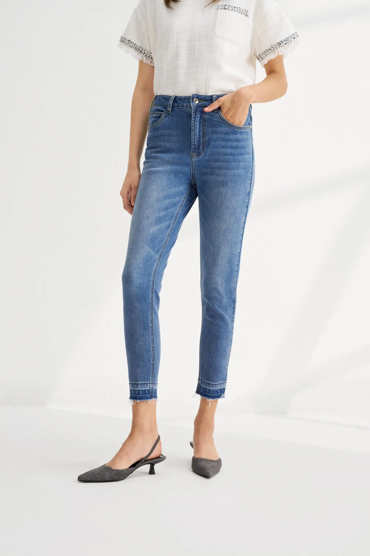 Stretch Denim Skinny Jeans