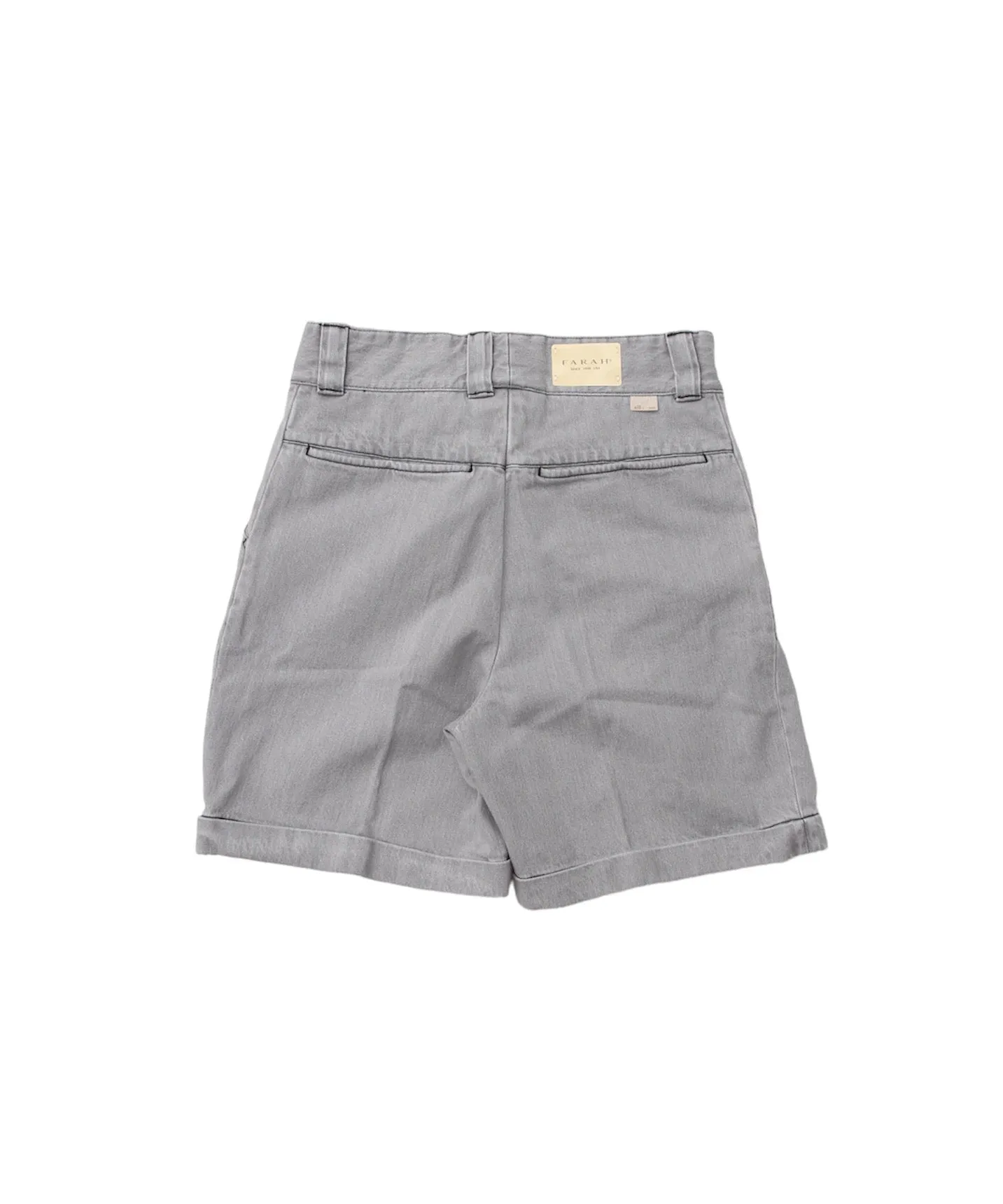 Three-tuck Wide Shorts "GRAY"