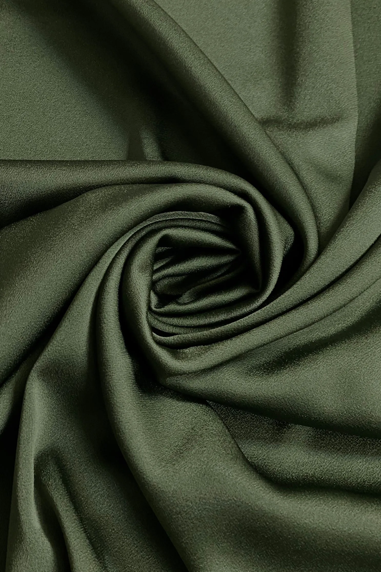 Triacetate Satin Backed Crepe in Olive