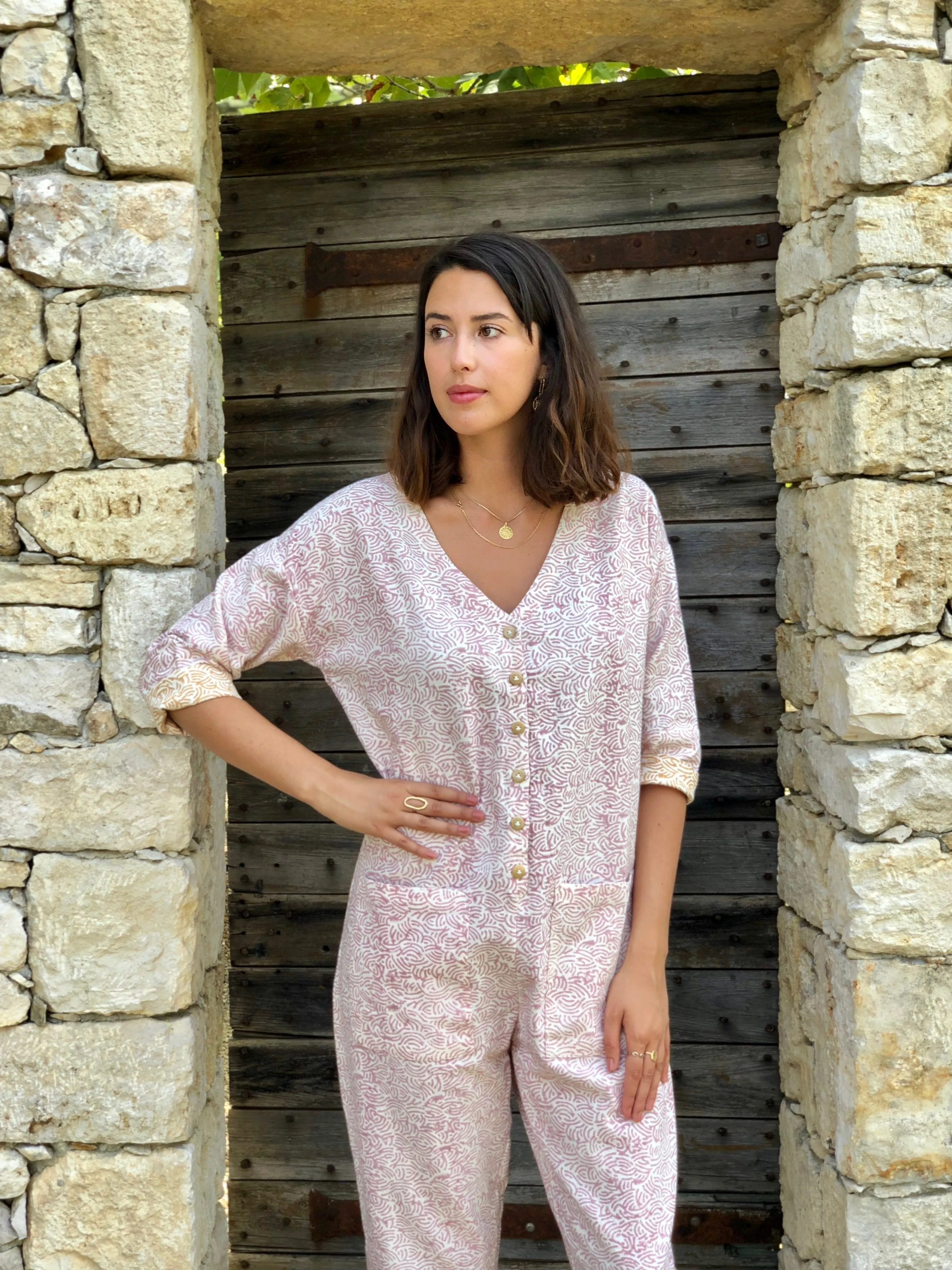 Victor Pink Jumpsuit