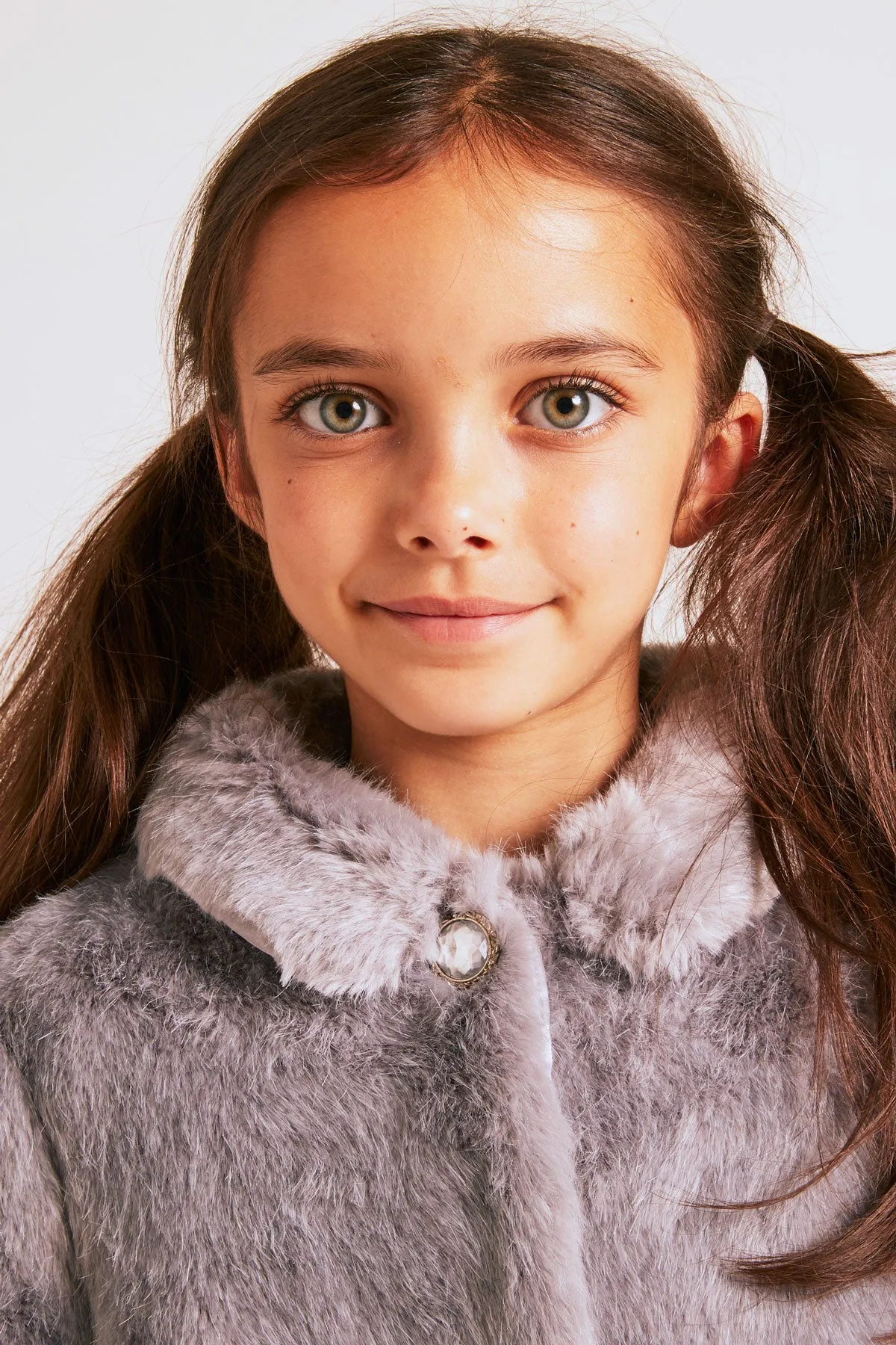 Wild & Gorgeous Tara Girls Coat - Silver Grey (Size 10/11 left)